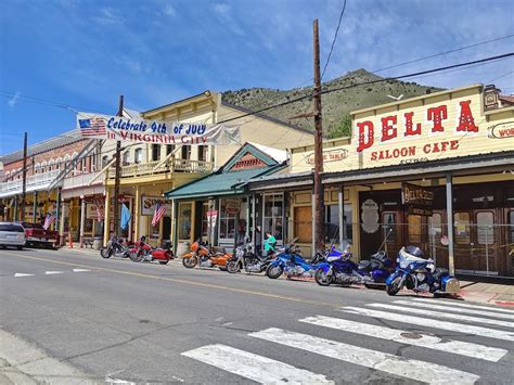 Menu for The Delta Saloon in Virginia City, NV .